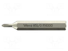 Screwdriver bit | Phillips Recess® | PH000 | 851/0 Micro