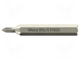 Screwdriver bit | Phillips Recess® | PH00 | 851/0 Micro