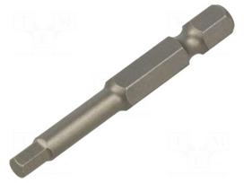 Screwdriver bit | hex key | HEX 4mm | 1/4" | Overall len: 50mm