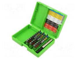 Tools set: screwdriver bits | Torx® | Kit: adapter | 1/4" | 31pcs.