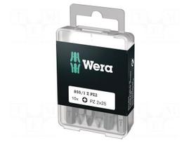 Tools set: screwdriver bits | plastic box | Pozidriv® | PZ2 | 10pcs.
