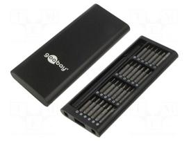 Tools set: screwdriver bits | plastic cassette | precision | 24pcs.