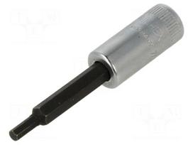 Socket: hex key-bit | HEX 7/64" | 1/4" | 55mm | chromium steel | 44A