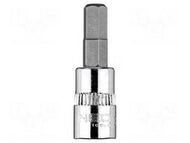 Socket: hex key-bit | HEX 6mm | 1/4" | Socket bit length: 37mm | short