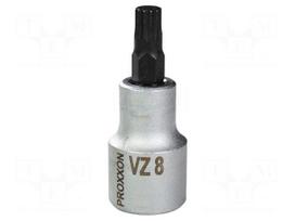 Socket: SPLINE-bit | socket spanner | VZ8 | 1/2" | 55mm