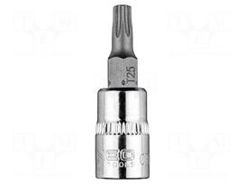 Socket: Torx®-bit | TX25 | 1/4" | 37mm | Chrom-molybdenum steel | short