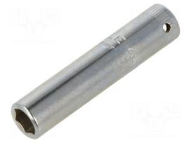 Socket: 6-angles | socket spanner | 7mm | 1/4" | steel | 40L | chromium