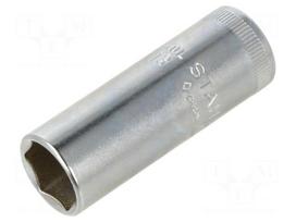 Socket: 6-angles | socket spanner | 13mm | 1/4" | steel | 40L | chromium