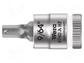 Socket: hex key-bit | inch,Hex Plus | HEX 9/64" | 1/4" | 28mm | Zyklop
