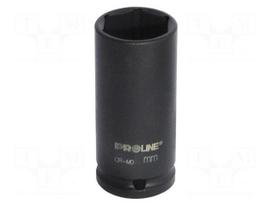 Socket: 6-angles | socket spanner,impact | HEX 22mm | 1/2" | long