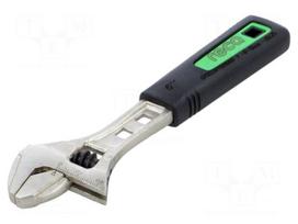 Wrench: adjustable | Overall len: 160mm | anti-slip grip