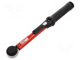 Wrench: torque | rattle | 285mm | 5÷25Nm | Kind of socket: square | 1/4"