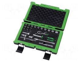 Socket: 6-angles-set | socket spanner | 1/4" | 24pcs.