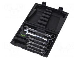 Wrench: combination spanner-set | rattle | Chrom-vanadium steel
