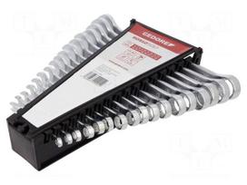 Wrench: combination spanner-set | double-sided | Plating: chromium