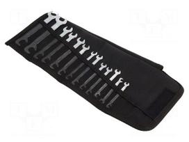 Wrench: flat-set | double-sided,bent | 13pcs.