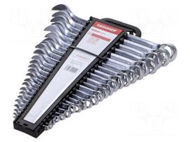 Wrench: combination spanner-set | double-sided | Plating: chromium