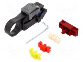 Stripping tool | 2.7÷8.3mm | Wire: coaxial | Kit: hex key,blades