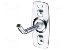 Holder | 50x6mm | perforated plate | 10x38mm | bent