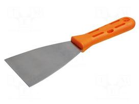 Putty knife | 80mm | stainless steel | Handle material: ABS