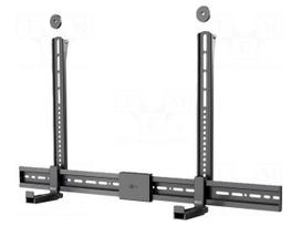 Holder: wall mounting | soundbar | black | 15kg | 800x600mm