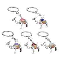 Keychain Pendant Camel Charm Key Chain with Colorful Enamel Coating Keys Bag Backpack Compact Lightweight Keyring Accessory Gift sidabras