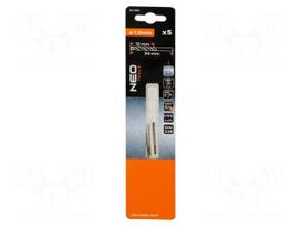 Drill bit-kit | for metal | Ø: 1mm | L: 34mm | Working part len: 12mm