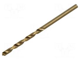 Drill set | for metal | Ø: 4mm | L: 75mm | Working part len: 43mm