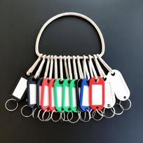 16/26/36 Pieces Transparent Window Key Tags With Number Plates Key Chains  Rental Accessories D-shaped-16 tags