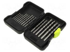 Drill set | for concrete | plastic cassette | stone | 15pcs.