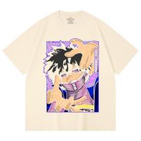230 Gsm 100% Cotton My Hero Academia V17 Dabi Print Unisex Heavy Cotton T Shirt XS abrikosas