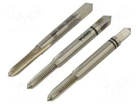 Tap-set | M4 | 0.7 | L: 45mm | Holder: square,hand | 3.4mm | 3pcs.