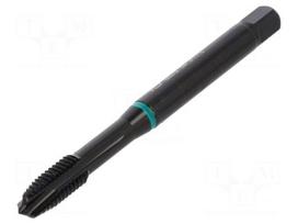Tap | M8 | 1.25 | L: 90mm | Holder: square,machine | 6.2mm | B | Green