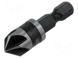 Countersink bit | Ø: 12mm | aluminium,wood,plastic | hexagonal | 1/4"