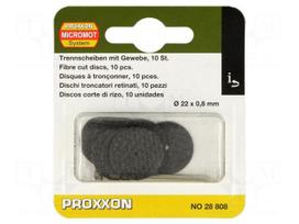 Cutting wheel | Ø: 22mm | Holder: assembly hole | 1.8mm | 10pcs.
