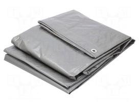 Tarpaulin | L: 16m | Width: 15m | polyetylene | silver | 110g/m2 | 240m2