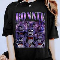 Vintage Fnaf Bonnie Shirt Five Nights At Freddy Shirt Unisex Short Sleeve  Graphic T Shirts S