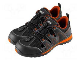 Boots | Size: 39 | black-orange | fabric | slip,impact