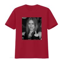 Avril Lavigne Complicated Rock Style T Shirt For Women Girls vintage Washed Comfortable Versatile Stretched Soft fashion S