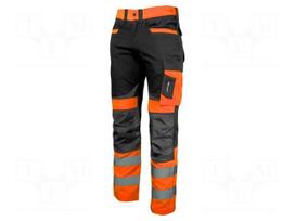 Dungarees | Size: L | black-orange | warning | 270g/m2