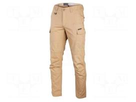 Dungarees | Size: XXL | beige | slim-fit | 220g/m2 | combat trousers