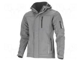 Soft-shell jacket | Size: L (179/102-108) | grey | 380g/m2