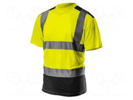 T-shirt | Size: L | yellow-black | VISIBILTY | 150g/m2