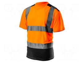 T-shirt | Size: L | orange-black | VISIBILTY | 150g/m2