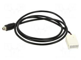 Aux adapter | Jack 3.5mm socket,Quadlock | Citroën,Peugeot | screw