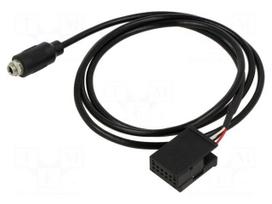 Aux adapter | Jack 3.5mm socket,Quadlock | Opel | screw