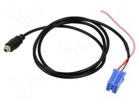 Aux adapter | Jack 3.5mm socket,mini ISO | Chevrolet,MAN,Renault