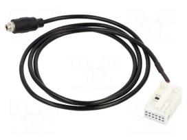 Aux adapter | Jack 3.5mm socket,Quadlock | VW | screw
