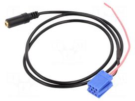 Aux adapter | Jack 3.5mm socket,mini ISO | Chevrolet,MAN,Renault