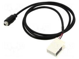 Aux adapter | Jack 3.5mm socket,Quadlock | BMW | screw